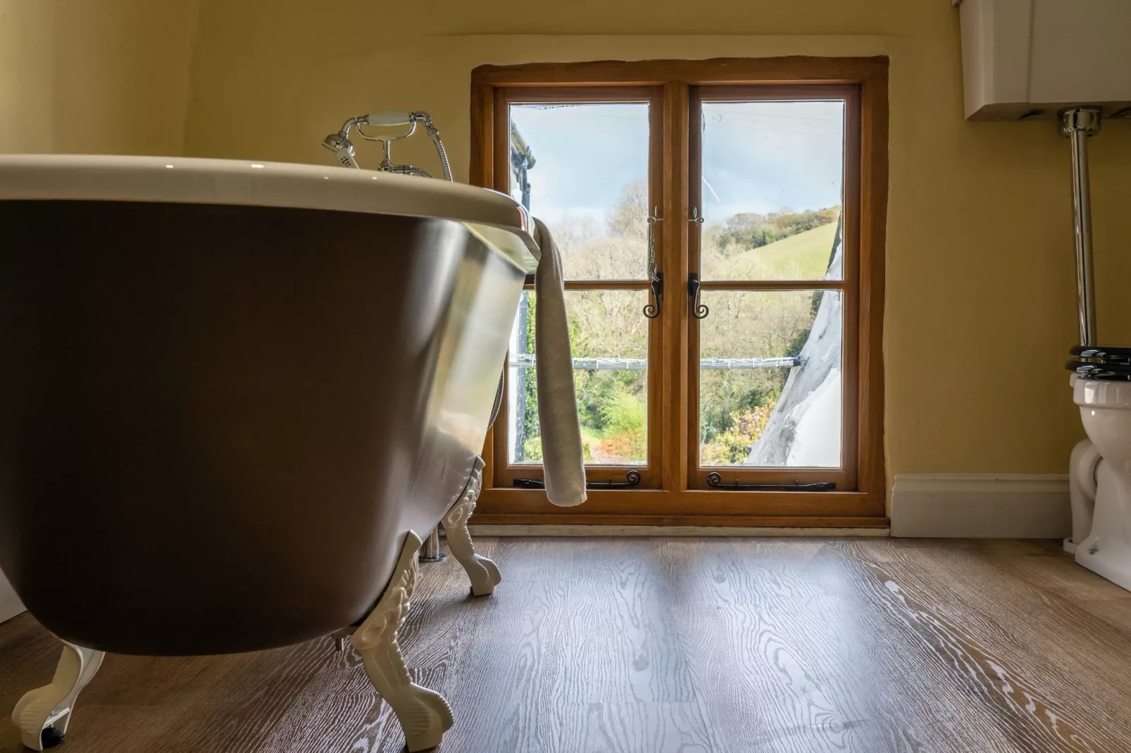 Lower Aylescott Farmhouse-Bathroom