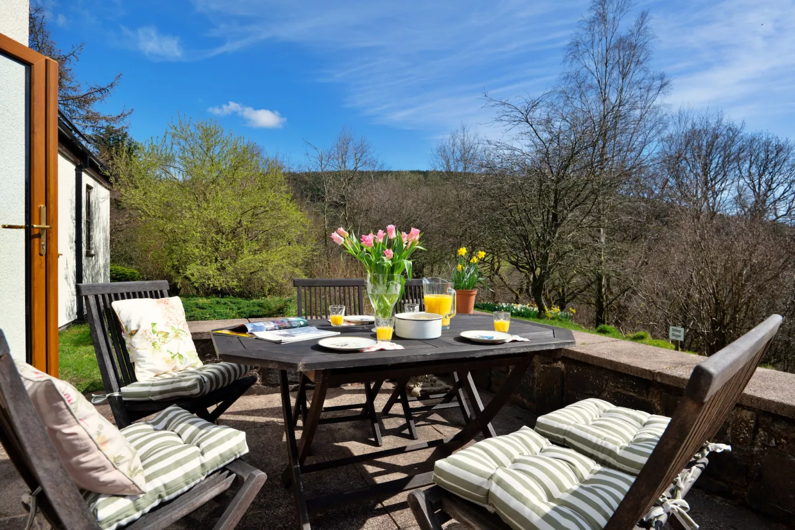 Cwmfron House-Terrace balcony