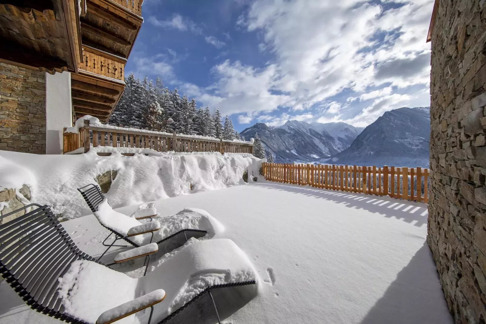 Nationalpark Chalet Bretterspitze-Vue d'hiver