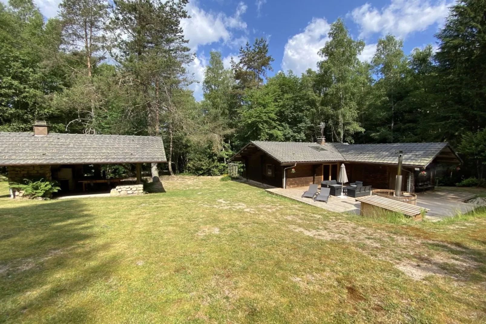 LE FISHING LODGE Chalet en bois avec Bain Nordique-Außenbereich