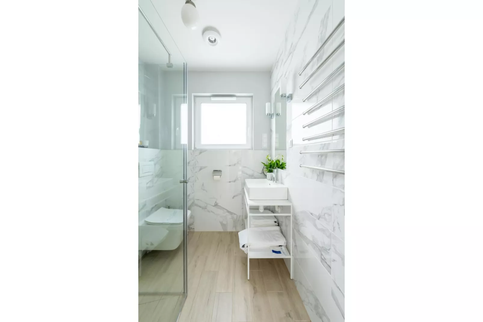 Villa Hoff Ferienhäuser Domek 6 Pers-Badezimmer