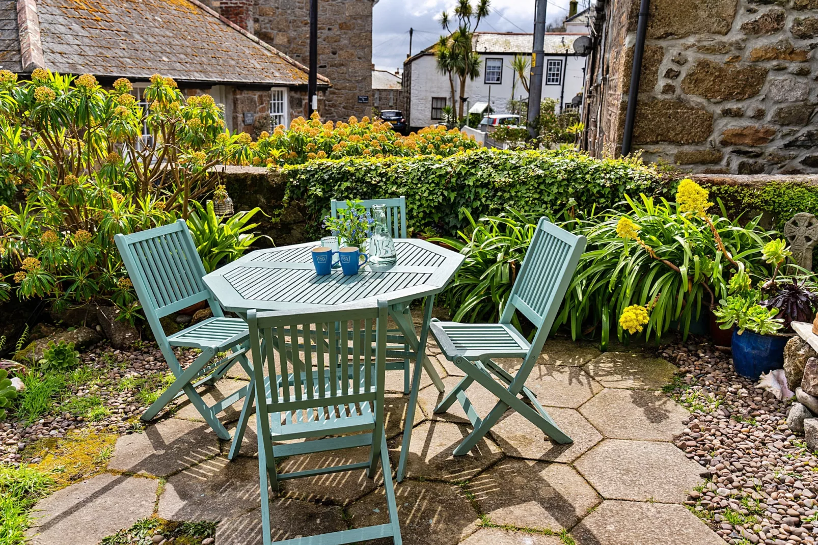 Cosy Mousehole Cottage with Sea Views-Terrace