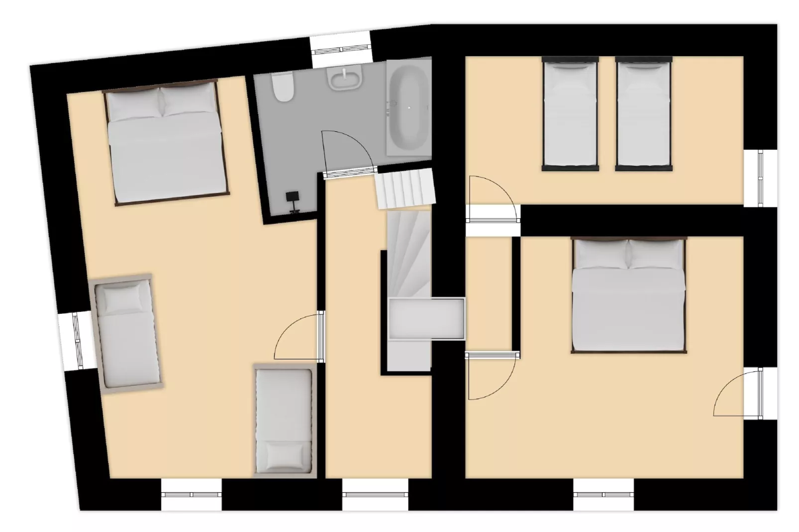 Maison de vacances Lusignac zonder gastverblijf-Floor plan