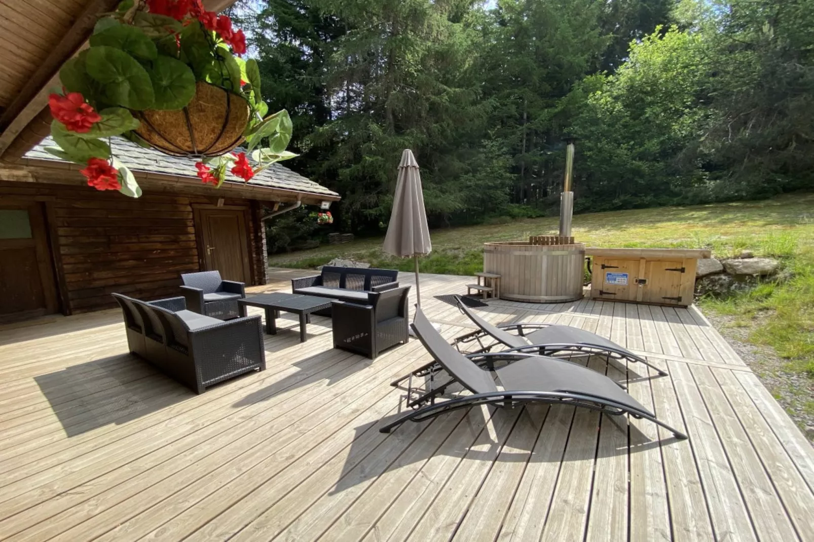 LE FISHING LODGE Chalet en bois avec Bain Nordique-Außenbereich