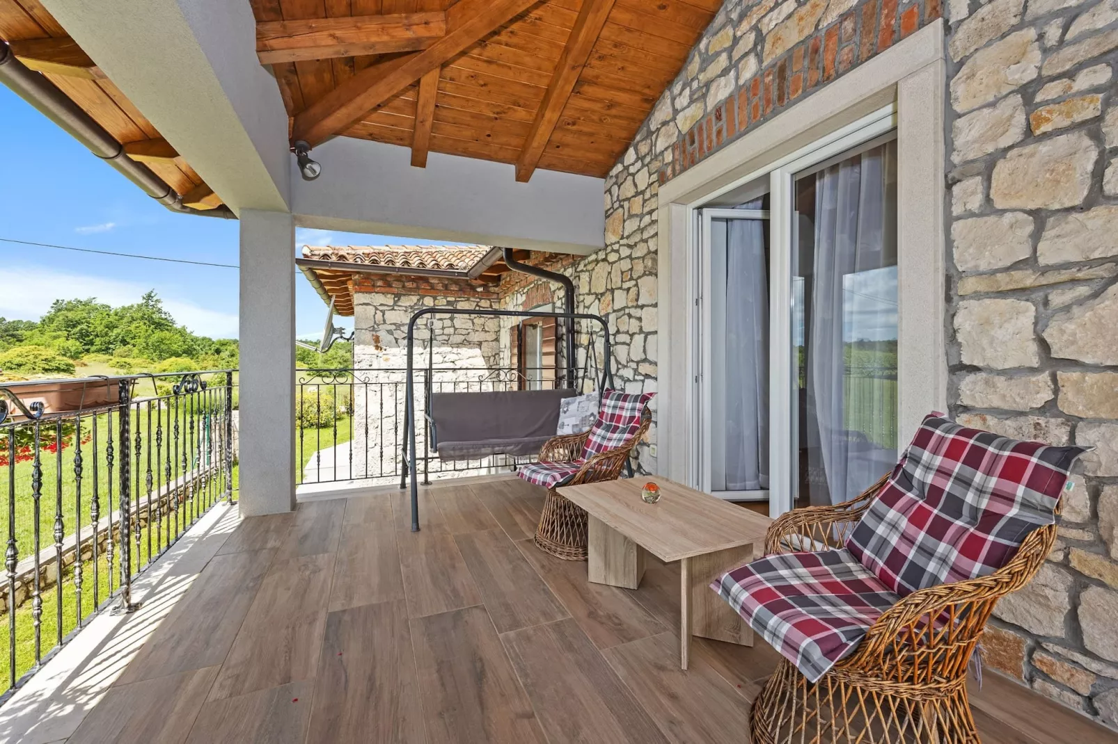 Villa Katarina - Old Stone House with Private Pool-Terrace balcony