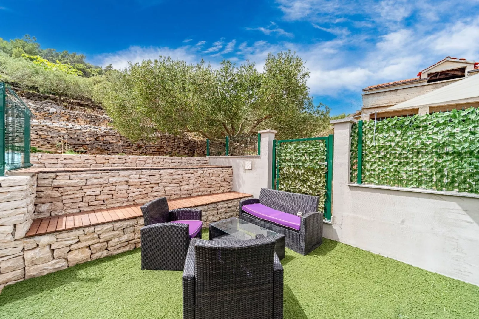 Stone House Blaca - Two Bedroom Stone House with Terrace and Sea View-Outdoor