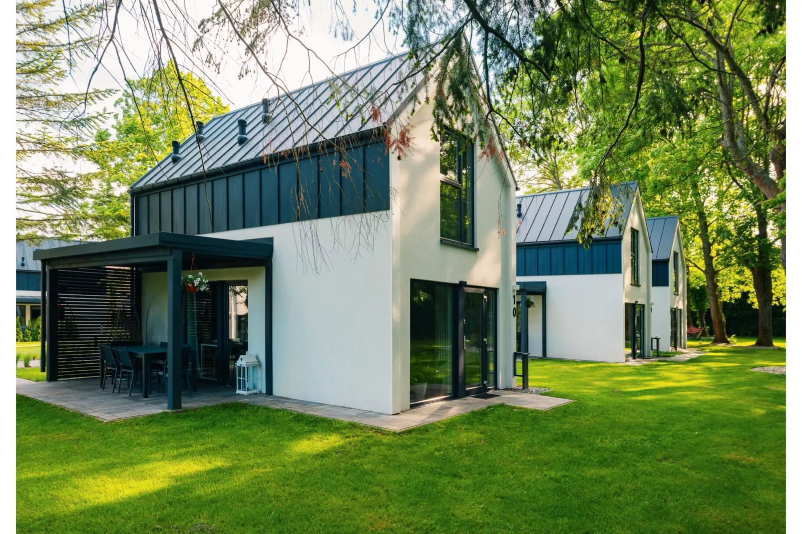 Villa Hoff Ferienhäuser Domek 6 Pers-Außenbereich Sommer