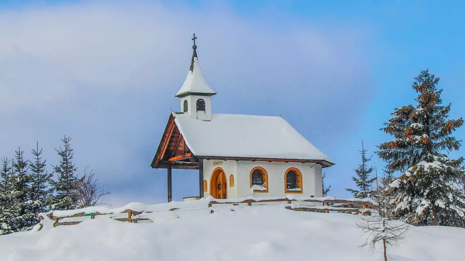 Gamslodges-Gebiet Winter 1 km