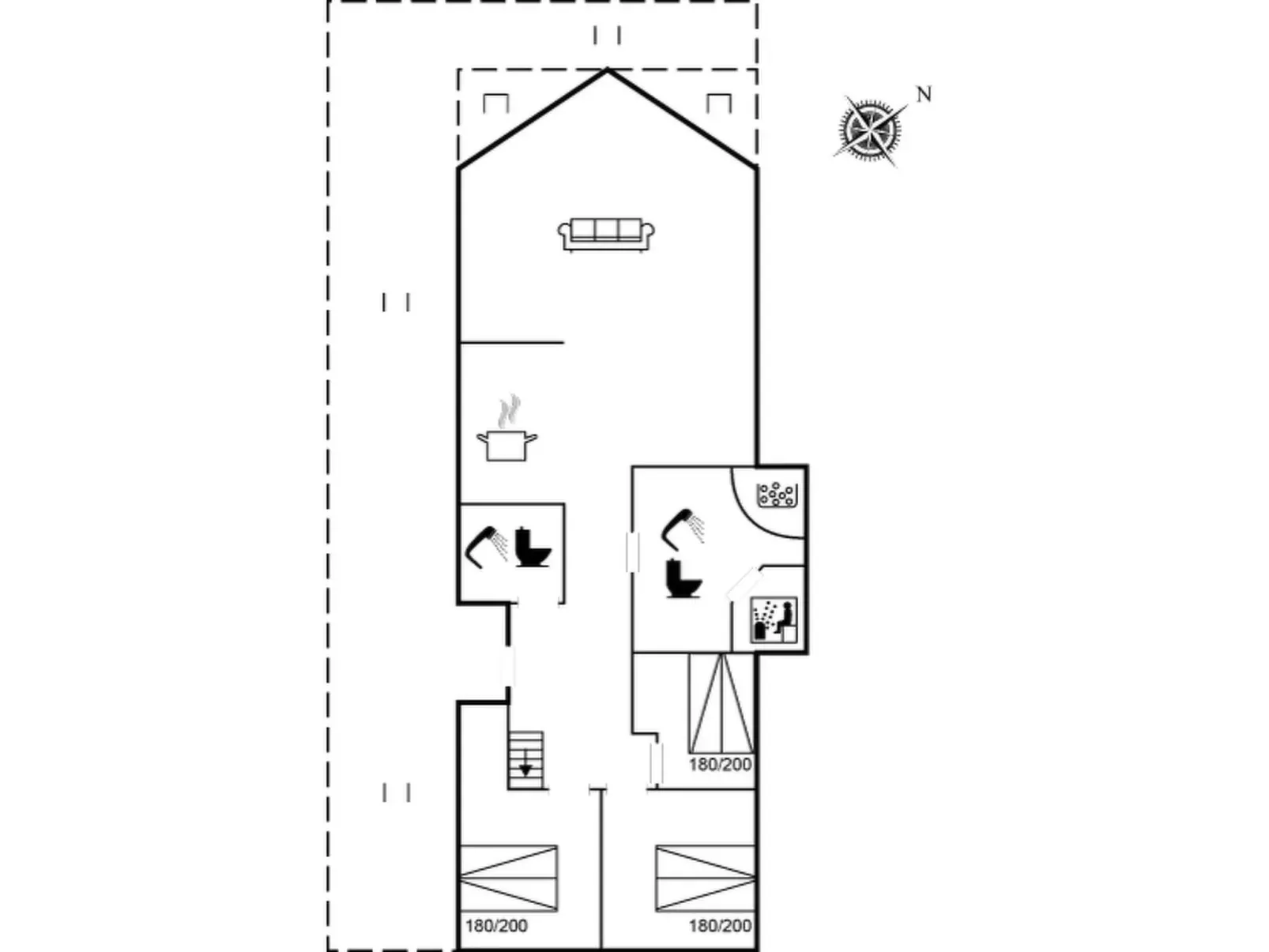 "Tilje" - 80m from the sea-Inside