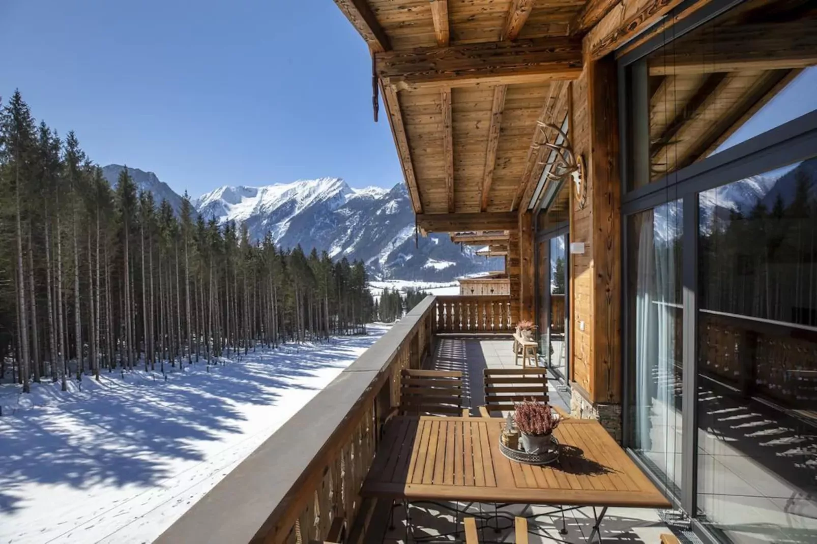 Nationalpark Chalet Keeseck-View in winter