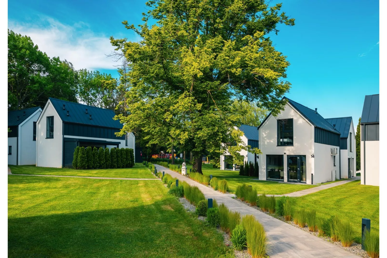 Villa Hoff Ferienhäuser Domek 6 Pers-Außenbereich Sommer