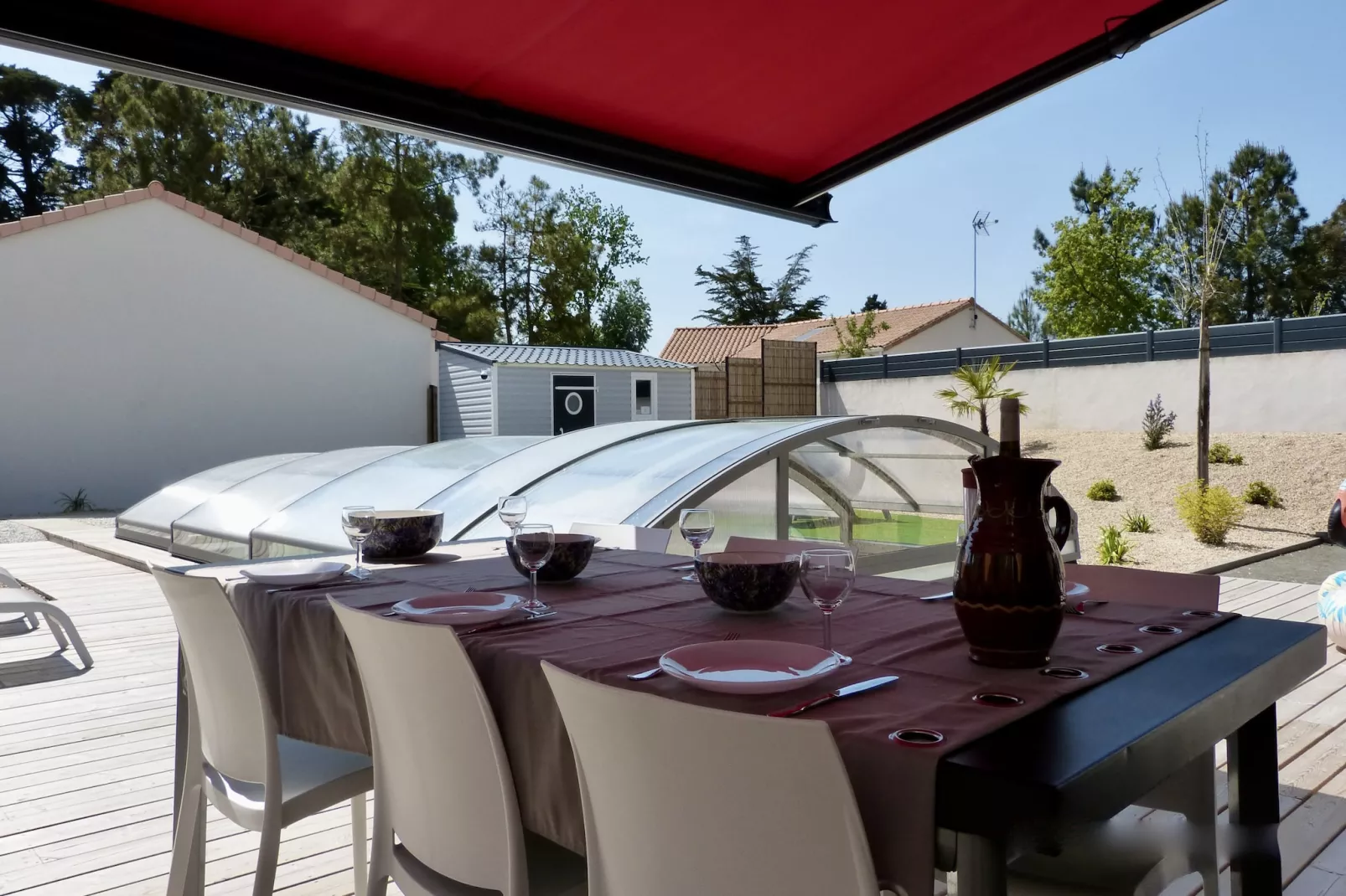 Villa la Fleur des Dunes-Terrassenbalkon