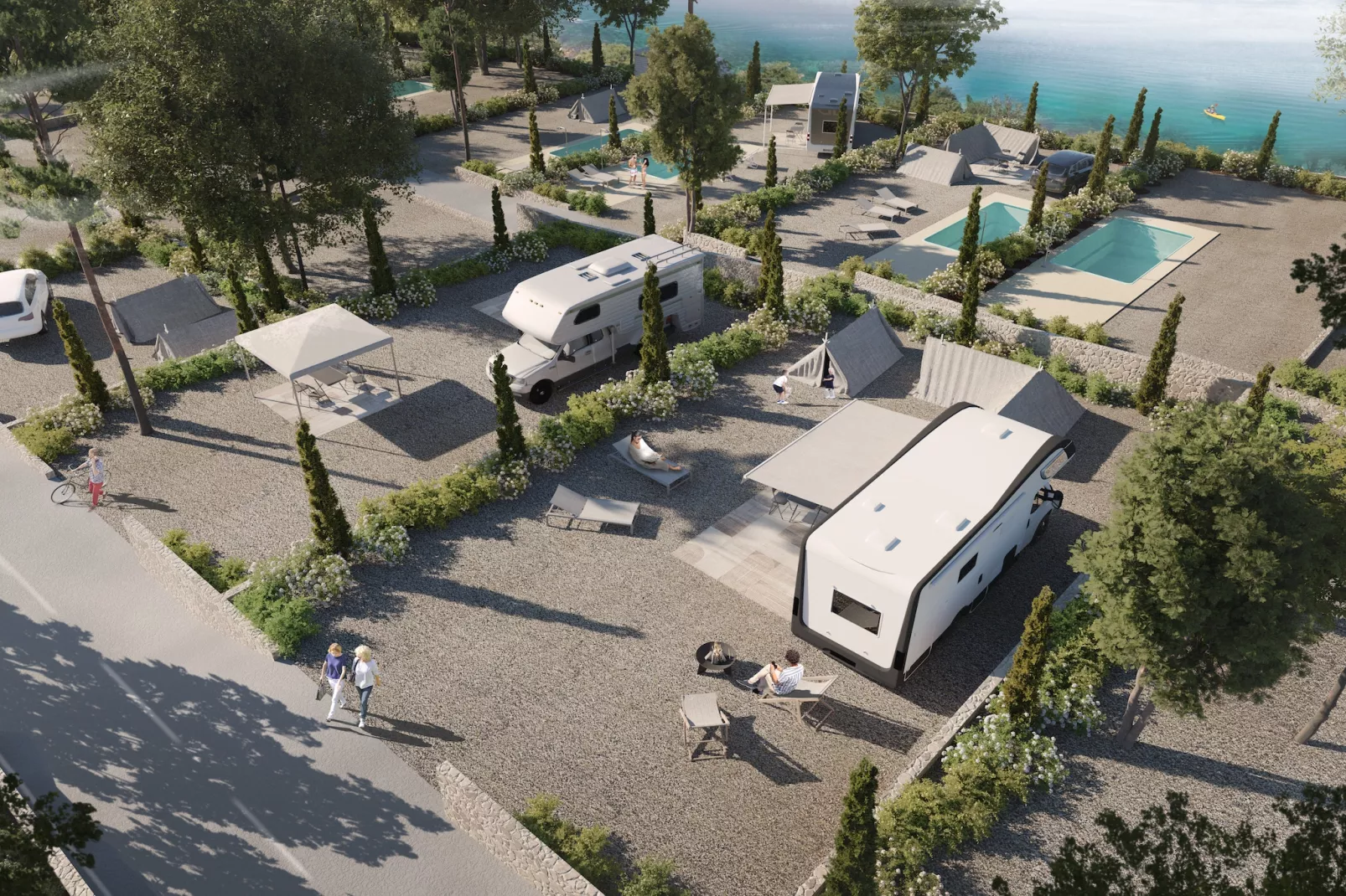 Aminess ATEA Camping Resort - Njivice - PREMIUM Holiday home 5 Pers 34m2-Areas summer 1km