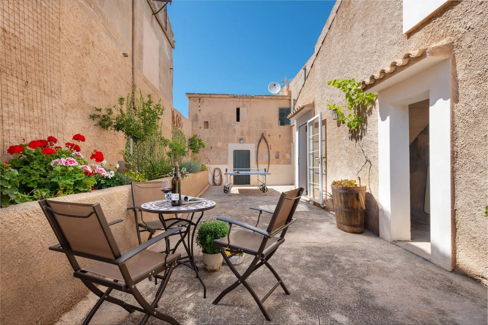 Ses Barreres-Terrace balcony