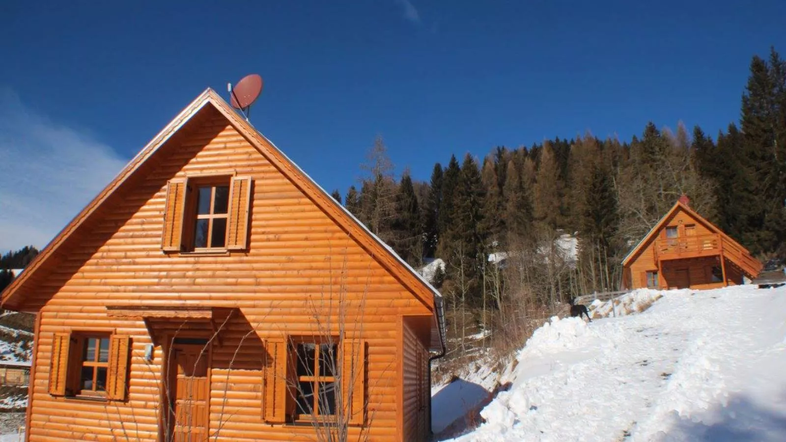 Sternenchalet-Außenbereich Winter