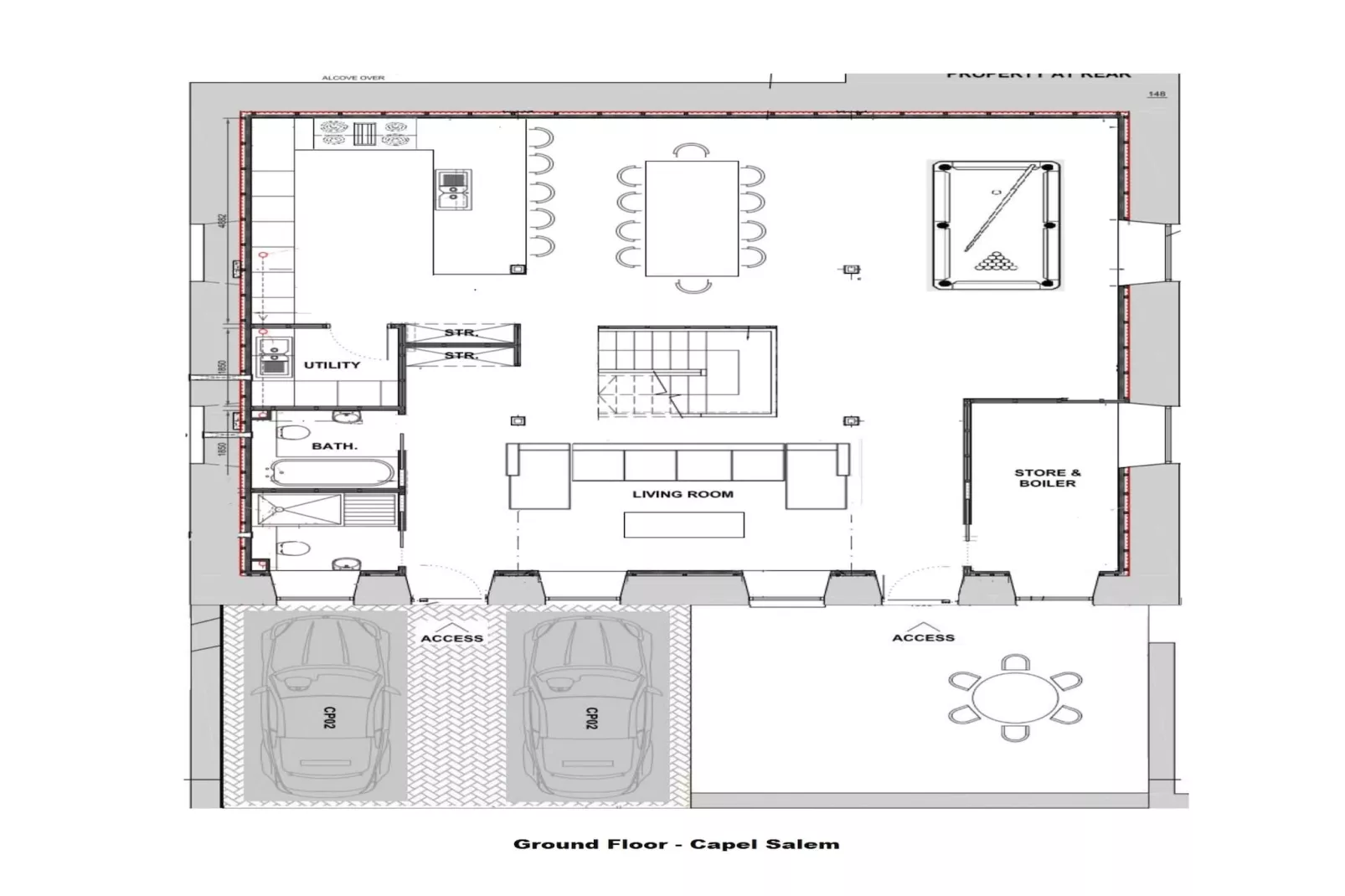 Capel Salem-Floor plan