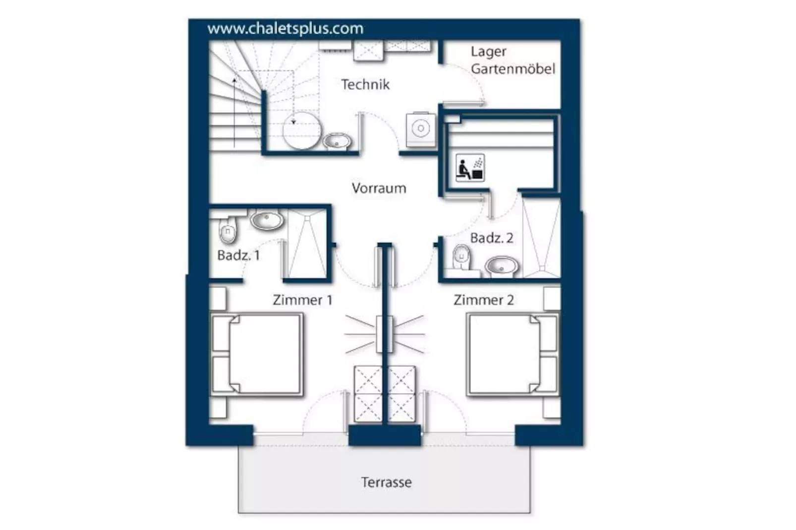Nationalpark Chalet Keeseck-Floor plan