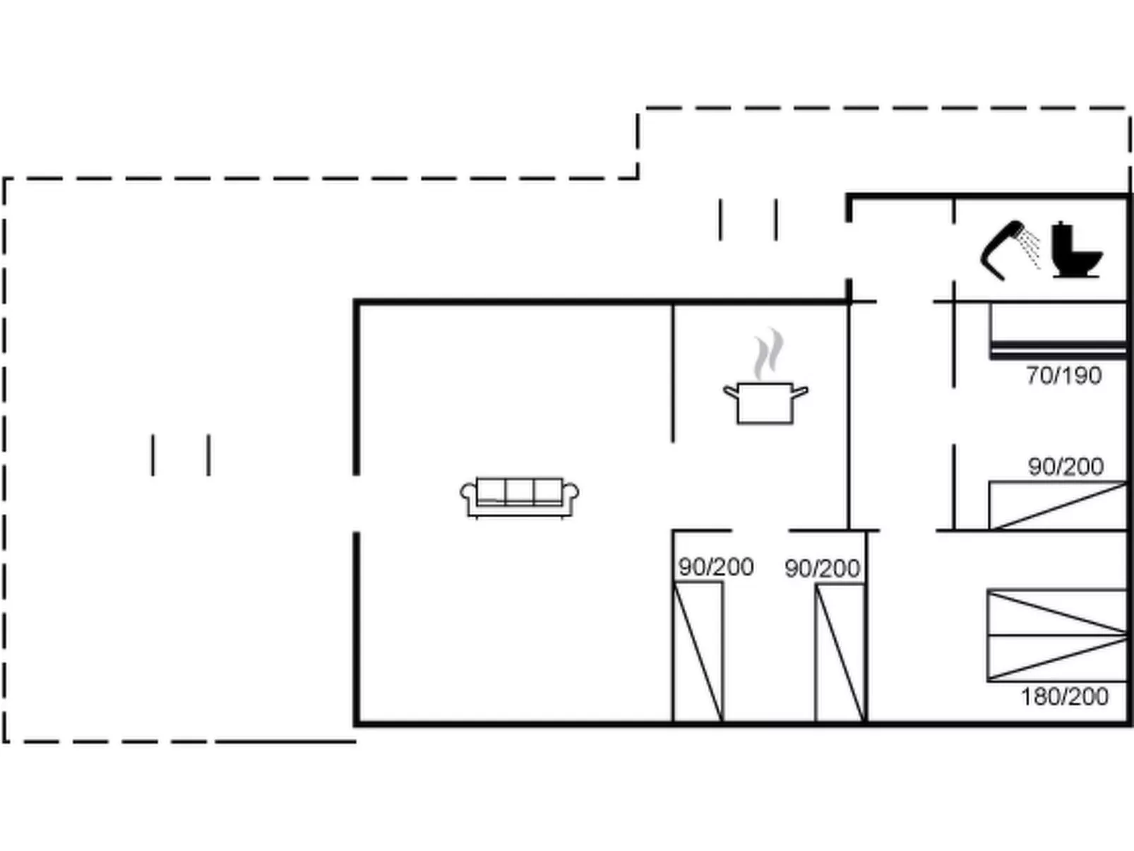 "Bengta" - 500m from the sea-Inside