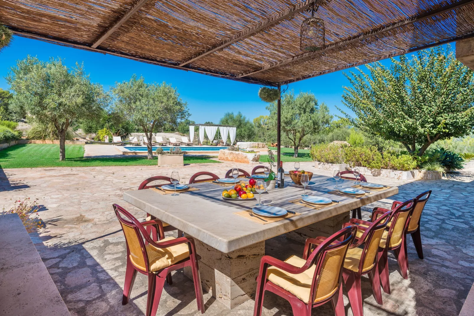 Finca Son Colom-Terrassenbalkon