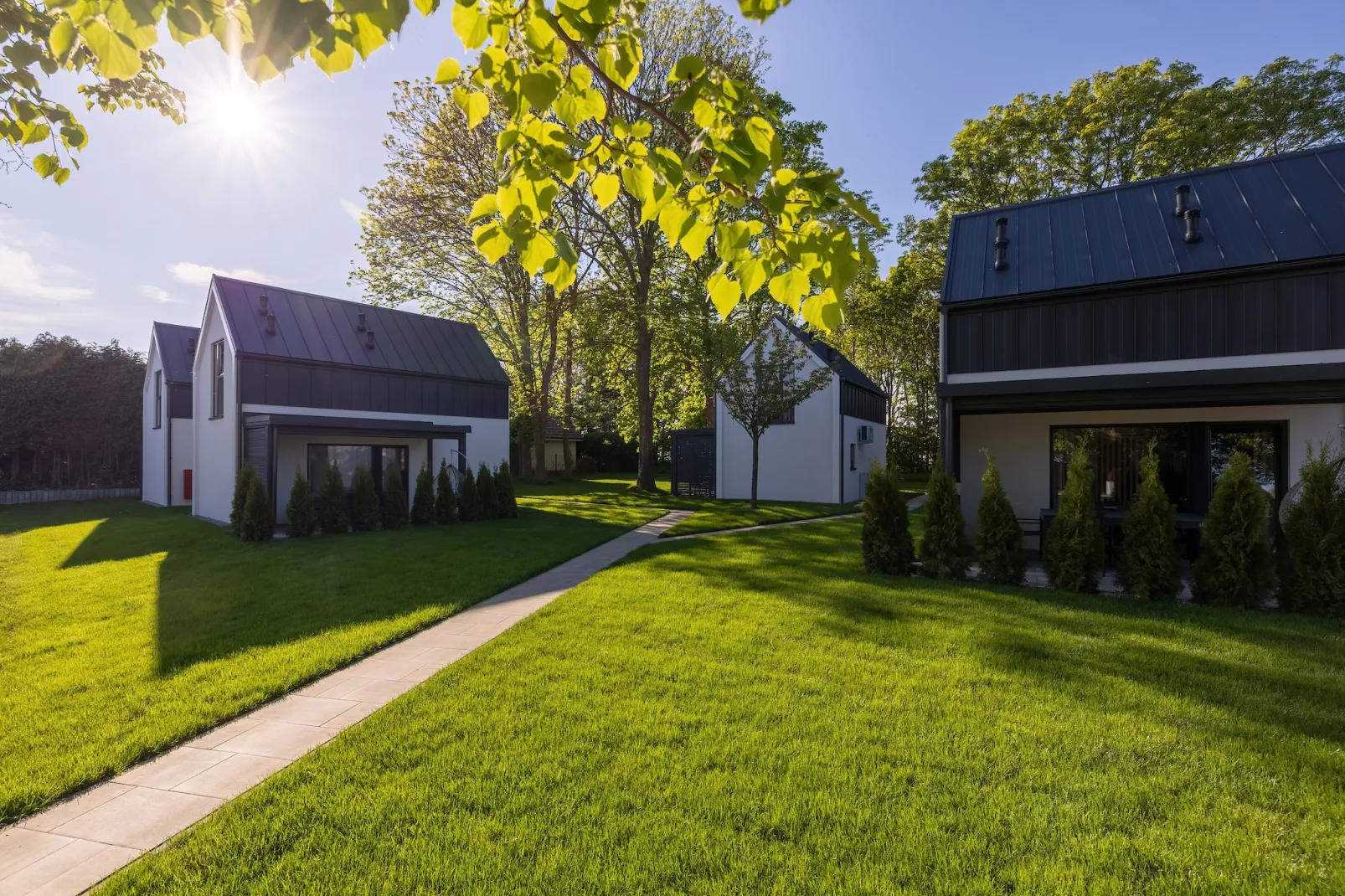 Villa Hoff Ferienhäuser Domek 4 Pers-Außenbereich Sommer