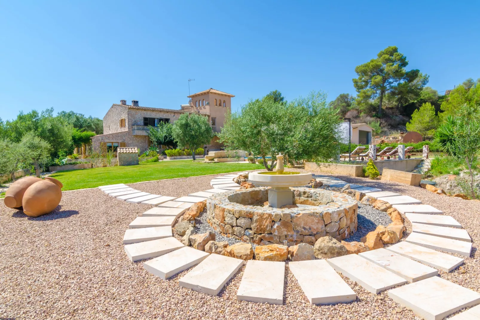 Finca Son Colom-Gärten Sommer