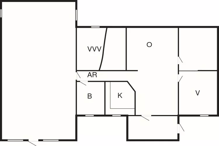 8 person holiday home in Ørsted-Floor plan