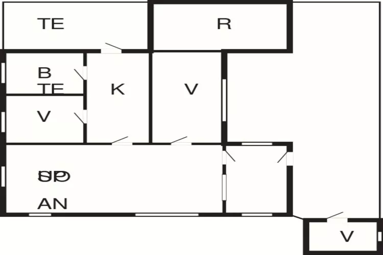 6 person holiday home in Sæby-Floor plan
