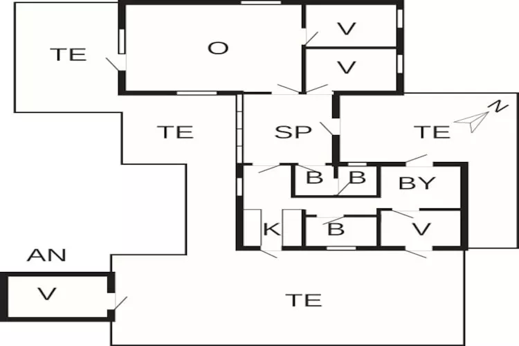 8 person holiday home in Ålbæk-Floor plan