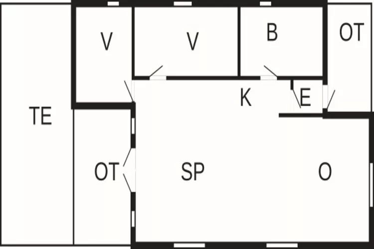 6 person holiday home in Hadsund-Floor plan