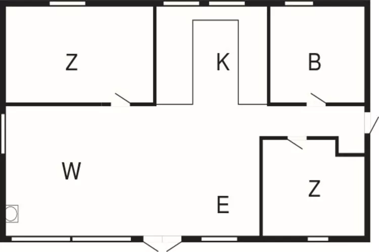 4 Personen Ferienhaus in Gedser-Grundriss
