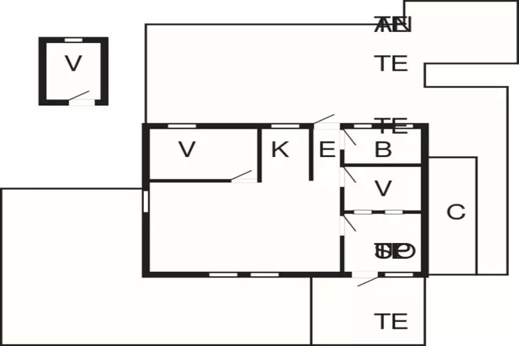 6 person holiday home in Hejls-Floor plan