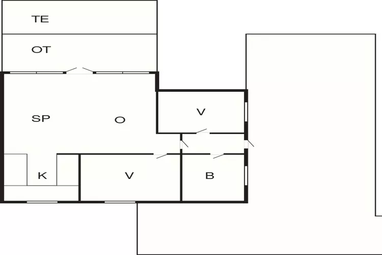 5 person holiday home in Hejls-Floor plan