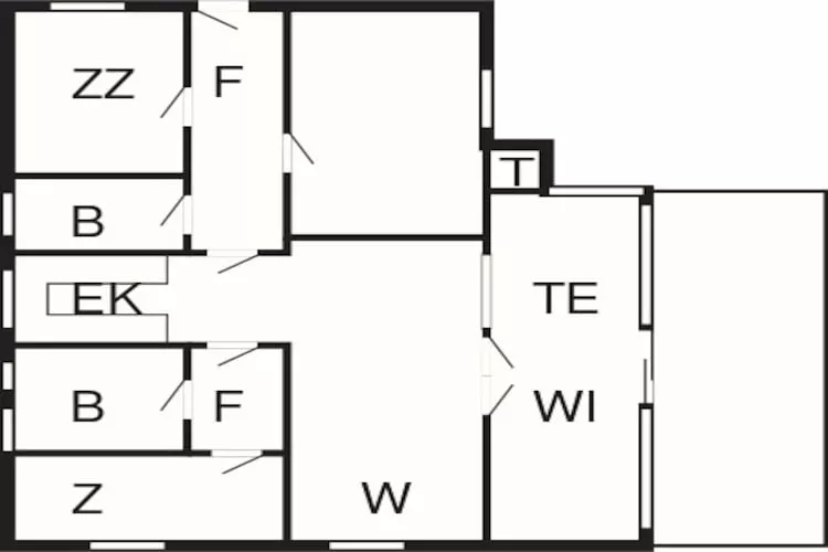 5 person holiday home in Ålbæk-Floor plan