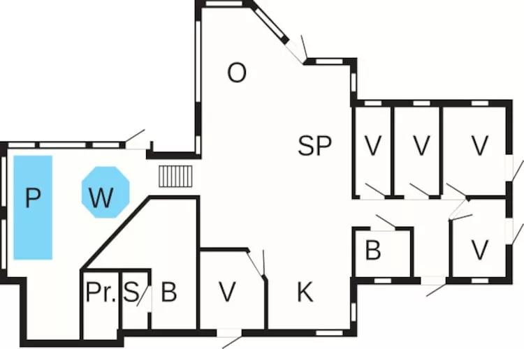 Maison de vacances pour 10 a Rudkøbing-Plan