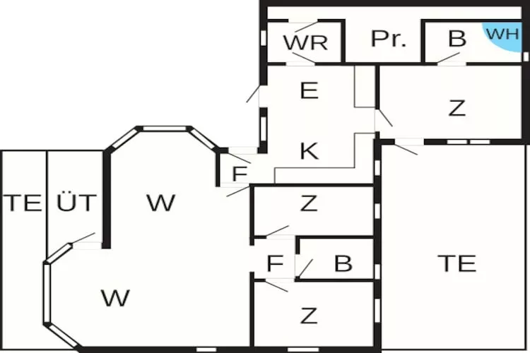 Maison de vacances pour 9 a Sæby-Plan d'étage
