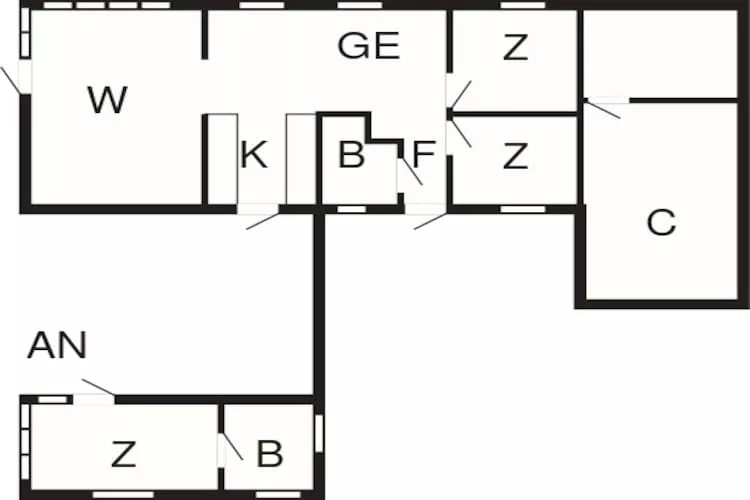 6 person holiday home in Thisted-Floor plan