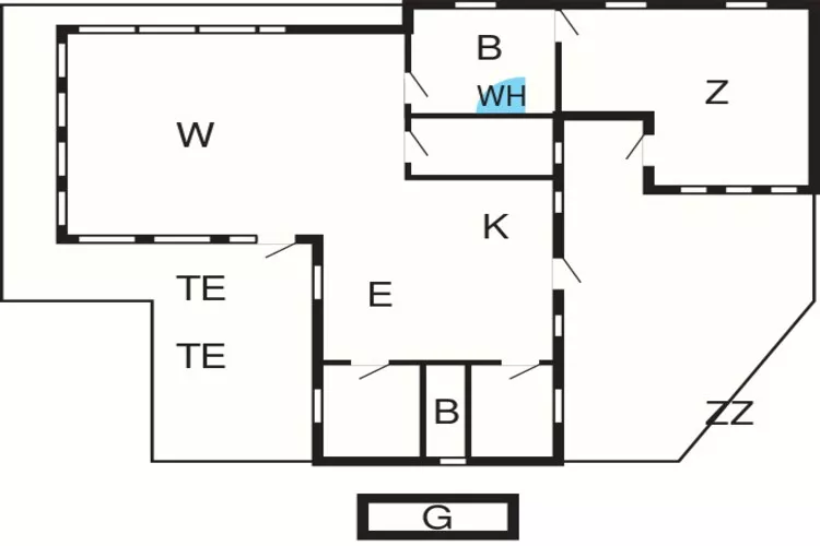 6 Personen Ferienhaus in Løkken-Grundriss