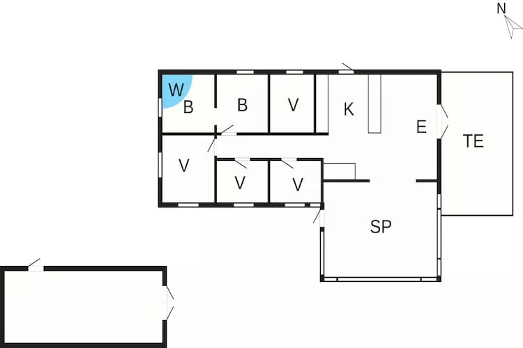Secluded Lagoon Retreat in Hou-By Traum-Floor plan