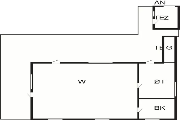 Maison de vacances pour 4 a Læsø-Plan