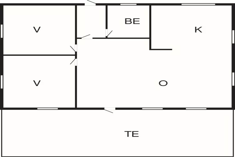 4 person holiday home in olden-Floor plan
