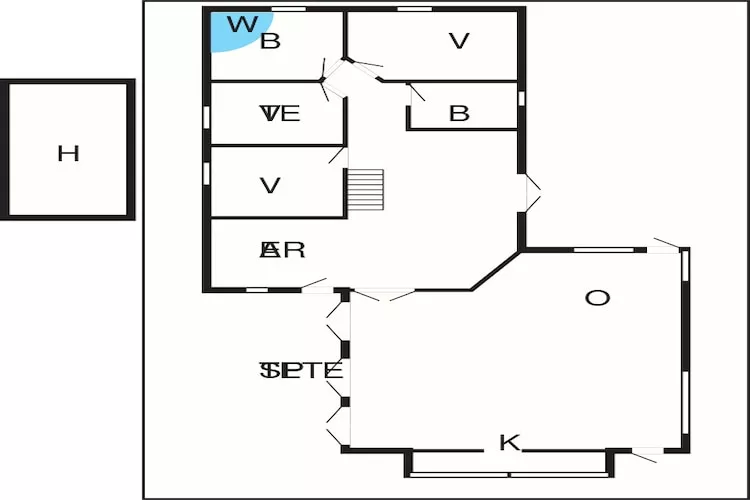 10 person holiday home in Jerup-Floor plan