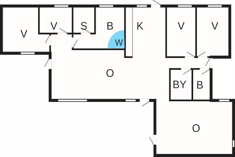 8 person holiday home in Glesborg-Floor plan
