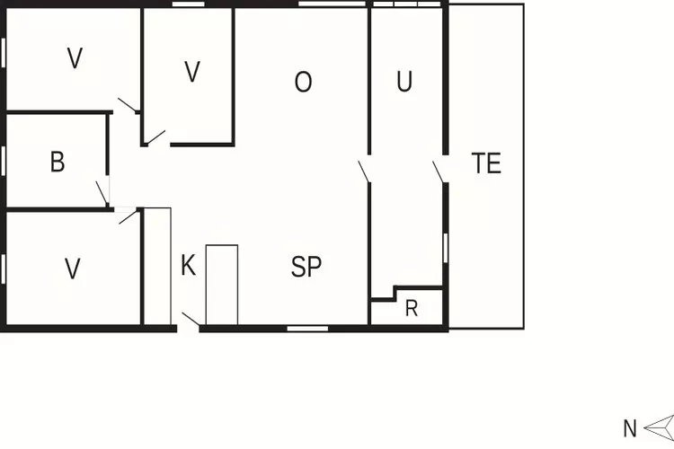 Maison de vacances pour 6 a Nordborg-Plan