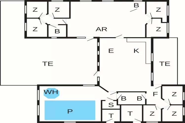 20 person holiday home in Løkken-Floor plan