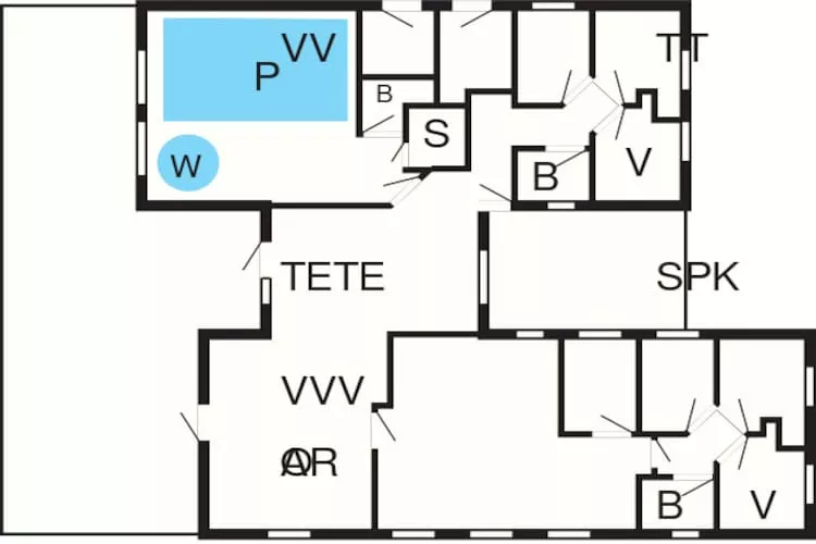 Maison de vacances pour 18 a Nørre Nebel-Plan