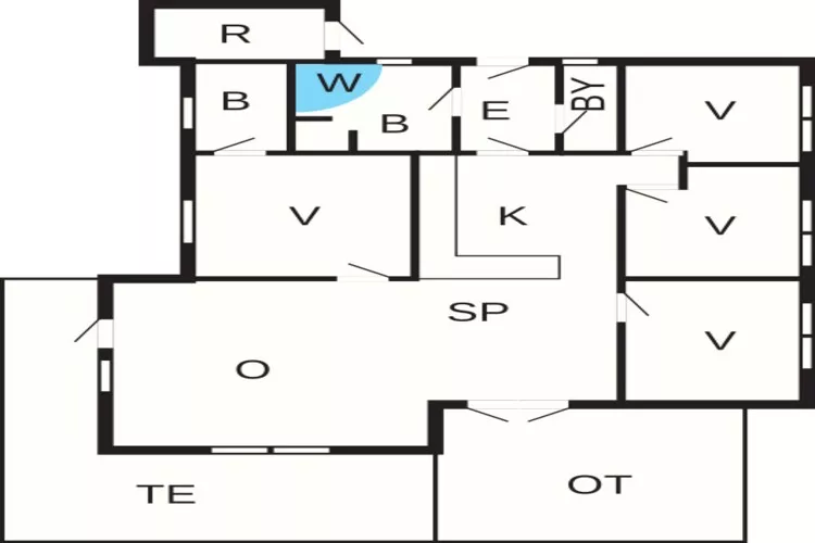 8 Personen Ferienhaus in Løkken-Grundriss