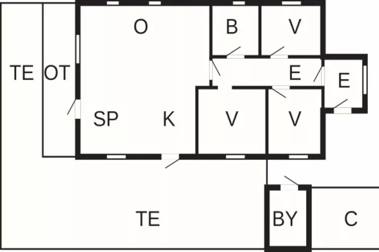 Maison de vacances pour 6 a Hadsund-Plan