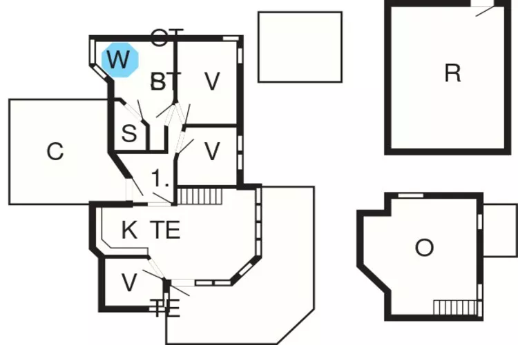 6 person holiday home in Ebeltoft-Floor plan