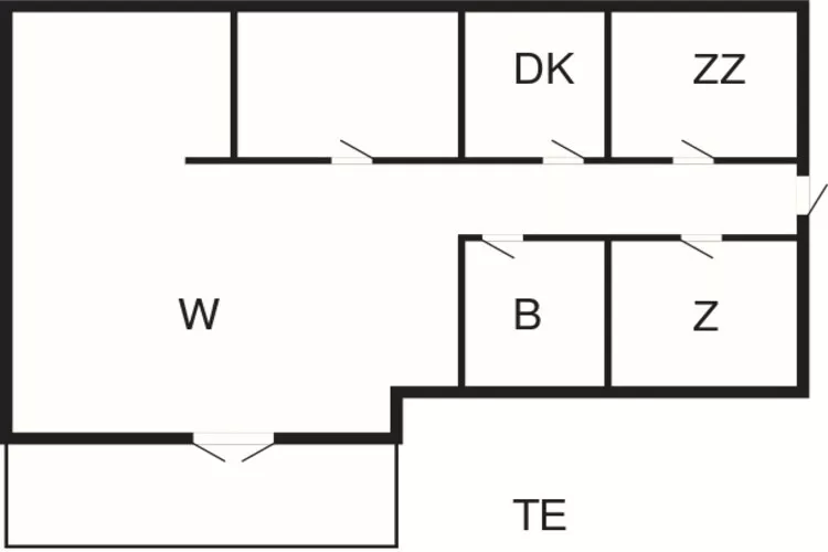 6 person holiday home in Fårvang-Floor plan