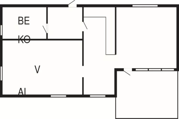 4 person holiday home in VESSIGEBRO-Floor plan